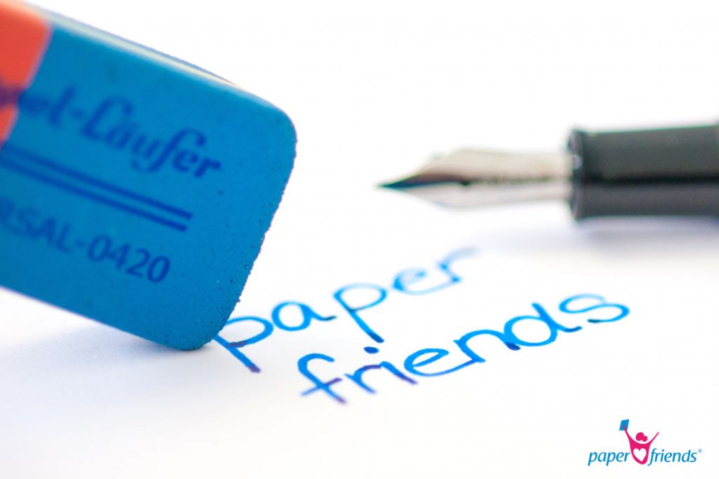 Wofür Ist Die Blaue Seite Beim Radiergummi Blaue Seite des Radiergummis | paper friends blog