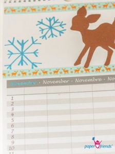 Dekoration Bastelkalender November